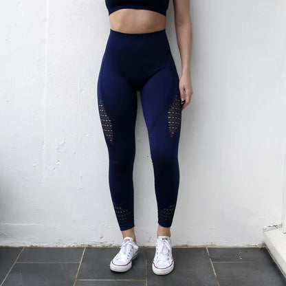 Women Seamless Tummy Control Yoga Pants Super Stretchy Gym Tights High Waist Sport Leggings Running Pants